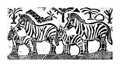 Zebras and foals