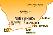 Map of Nieu Bethesda
