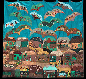 Make Poverty History wall hanging